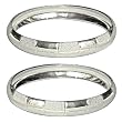 Costume Jewelry Rodium Plated Bangle Bracelets Pair from India Unique Gift for Her 2.5 inches