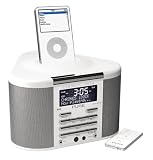 PURE Chronos iDock, DAB Digital and FM clock radio with iPod Dock (white)