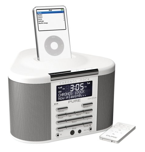 Childrens Toyshop  Electronics : PURE Chronos iDock, DAB Digital and FM clock radio with iPod Dock (white)