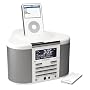 PURE Chronos iDock DAB/FM Clock Radio with iPod Dock - White