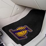 Los Angeles Lakers NBA 2-Piece Printed Carpet Car Mats (18x27")