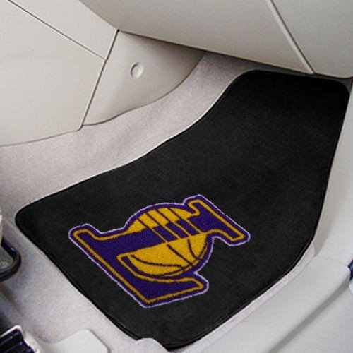 Los Angeles Lakers NBA 2-Piece Printed Carpet Car Mats (18x27