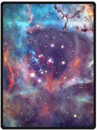 Funny Galaxy Nebula Blanket - Hipster Space Nebula Universe Retro Galaxy Tribal Patterned Fleece Throw Blankets 58 inches x 80 inches (Large)