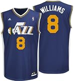 Deron Williams Navy Adidas Revolution 30 NBA Replica Utah Jazz Youth Jersey