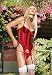  : 2PC Underwire Satin Merry Widow Corset Sexy Lingerie Intimate Apparel with Lace Up Sides and G-String