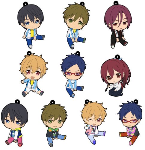 Free! ぺたん娘 トレーディングラバーストラップ Vol.3 BOX