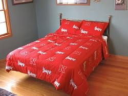 Nebraska Reversible Comforter Set - - Nebraska Cornhuskers