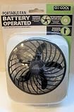 "ABC Products" - Carry Anywhere ~ 5 Inch Blade - Portable Fan - Battery Operated (Compact Size with Folding Base - Gray Finish).