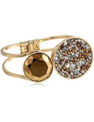 Kenneth Cole New York "Pave Splash" Faceted Bead Hinged Bangle Bracelet, 7.5"