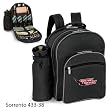 Boston College Eagles Sorrento Insulated Deluxe Picnic Backpack - Black w/Embroidery