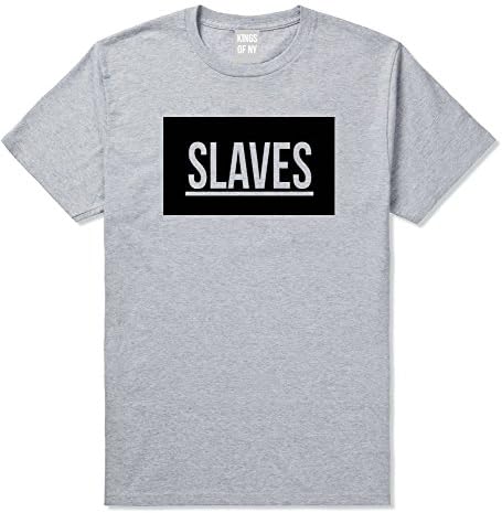 Kings Of NY Slaves Fashion New Lyrics Yeezy West East T-Shirt Medium Grey