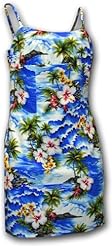 Tropical Print Vintage Cotton  Dress