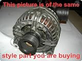 Alternator : BMW 325i 02-06 120 amp, w/rear plastic air duct
