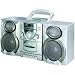 COBY CXCD400BLK MINI AM/FM/CD/CASSETTE RECORDER WITH DETACHABLE SPEAKERS