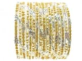 Beachcombers! Ethnic Glass Indian Wedding Bridal Bollywood Bangles Belly Dance Bracelets Set Clear...