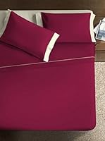 Ipersan Juego De Sábanas Double Color (Burdeos/Nata)