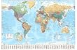 (40x60) World Map (Time Zones, Political, Huge) Art Poster Print