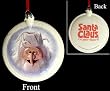 3.5" Santa Claus Is Comin To Town Winter Warlock Glitter Disc Christmas Ornament