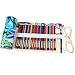 Damero 72 Canvas Colored Pencils Wrap, Travel Pencil Holder Case Roll up Pen Holder with Zipper Pouch for Pencil Accessories--Painting(NO Pencil included)