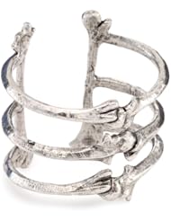 Low Luv by Erin Wasson Silver-Tone Triple Bone Cuff Bracelet