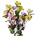 Factory Direct Craft Purple and Yellow Poly Silk Pansy Floral Bush | for Indoor Decor