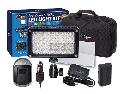 Vidpro LED-144 Camcorder DSLR Light Kit On Sale