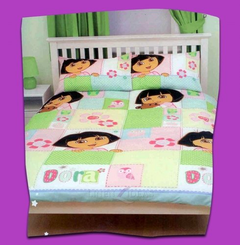 Dora The Explorer Buttons Double Duvet Cover Set