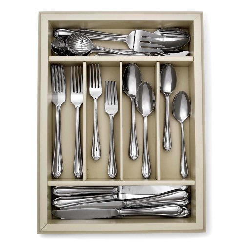 Lenox Butterfly Meadow 45-Piece Flatware Set with Ivory Caddy