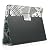 i-Beans iPad 2 用ケース スタンドケース パッチワーク柄 レザーケース モノクロ(白黒)PU Leather Case for iPad 2 液晶保護フィルム付 (1607-1)