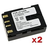 JVC BN-V408, BN-V408U, BN-V416, BN-V416U, BN-V428 Premium Lithium-Ion Replacement Battery (2 Packs)