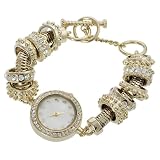GP Designs Women's Rhinestone-accented Toggle Watch