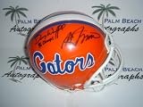 Steve Spurrier & Danny Wuerffel signed Florida Gators Mini Helmet with Inscription 96 Champs