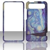 2D Blue Design HTC Vivid / Holiday LTE 4G Raider 4G X710e AT&T Case Cover Hard Phone Case Snap-on Cover Rubberized Touch Faceplates