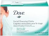 Dove Face Care Sensitive Essentials Cleansing Cloths, Refill Pack (30 Cloths)