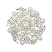 BESSKY 2015 Hot Sell Fashion Noble All-match Rhinestone Pearl Prom Brooch Pin Jewelry