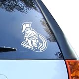 NHL Ottawa Senators White 8'' Logo Decal