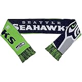 NFL Seattle Seahawks Reversible Split Logo Scarf, Green