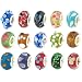 100pc Lot Silver Lampwork Murano Glass European Mix Beads - Compatible with Pandora, Chamilia, Troll, Biagi