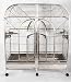 Double Macaw Bird Cage 64X32X62 Stainless Steel