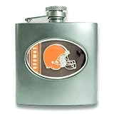 NFL Cleveland Browns Stainless Steel Hip Flask 6oz