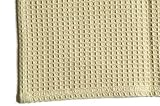 Dunroven House K330-WHE Solid Waffle Weave Tea Towel in Wheat- Pack of 6