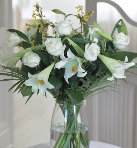 Easter Lilies & Roses Bouquet