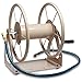 Liberty Garden 703-1 Multi-Purpose Steel Wall and Floor Mount Garden Hose Reel, Holds 200-Feet of 5/8-Inch Hose - Tan