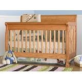 DaVinci Kalani 4-in-1 Convertible Crib with Toddler Rail, Honey Oak