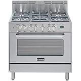 Verona Verona VEFSGE365SS Dual Fuel Range Stainless Steel, 36-Inch