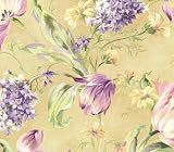 Almond Floral Mix Toss Wallpaper