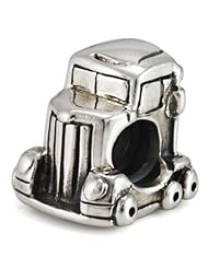 Ohm Sterling Silver Trailer Truck Bead Charm