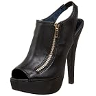Steve Madden Women's Zipup Open Toe Slingback Sandal