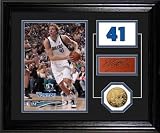 Dirk Nowitzki Framed Photo Facsimile Signature Mint