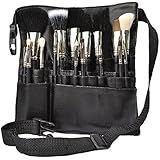 Hotrose&reg; 22 Pockets Professional Cosmetic Makeup Brush Bag with Artist Belt Strap for Women
